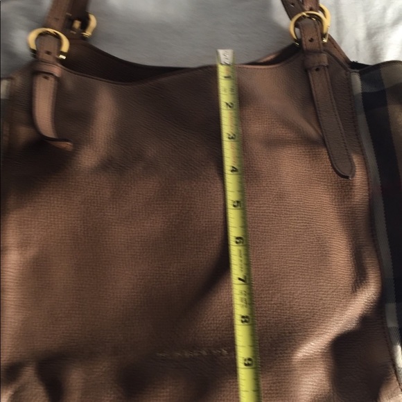 Burberry Authentic Tote Small Canter Leather Tan Handbag Itcf-10sca Italy. - Picture 5 of 13